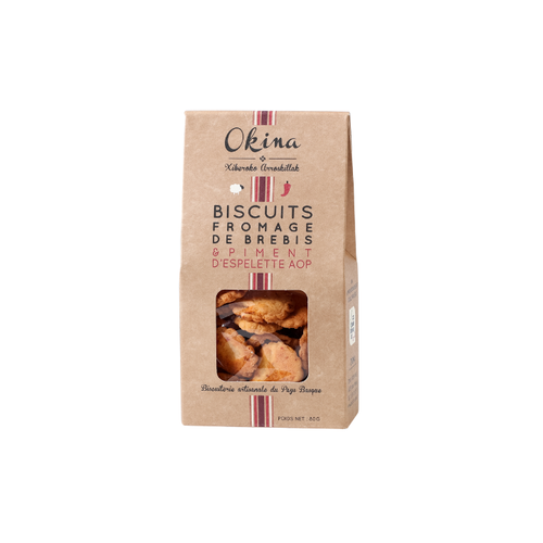 Gâteaux Apéro Okina – Brebis & Piment d’Espelette AOP