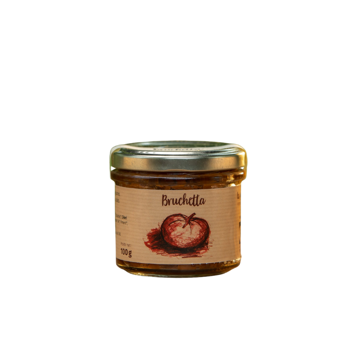 Bruschetta – Les Jardins de la Vère  Tartinade tomate et herbes artisanale