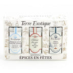 Coffret Épices en Fêtes Terre Exotique – Trio prestige gourmet