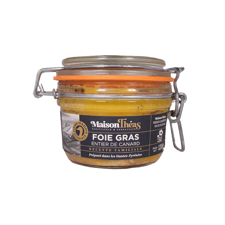Foie gras entier Maison Théas 130 g – artisan sud-ouest