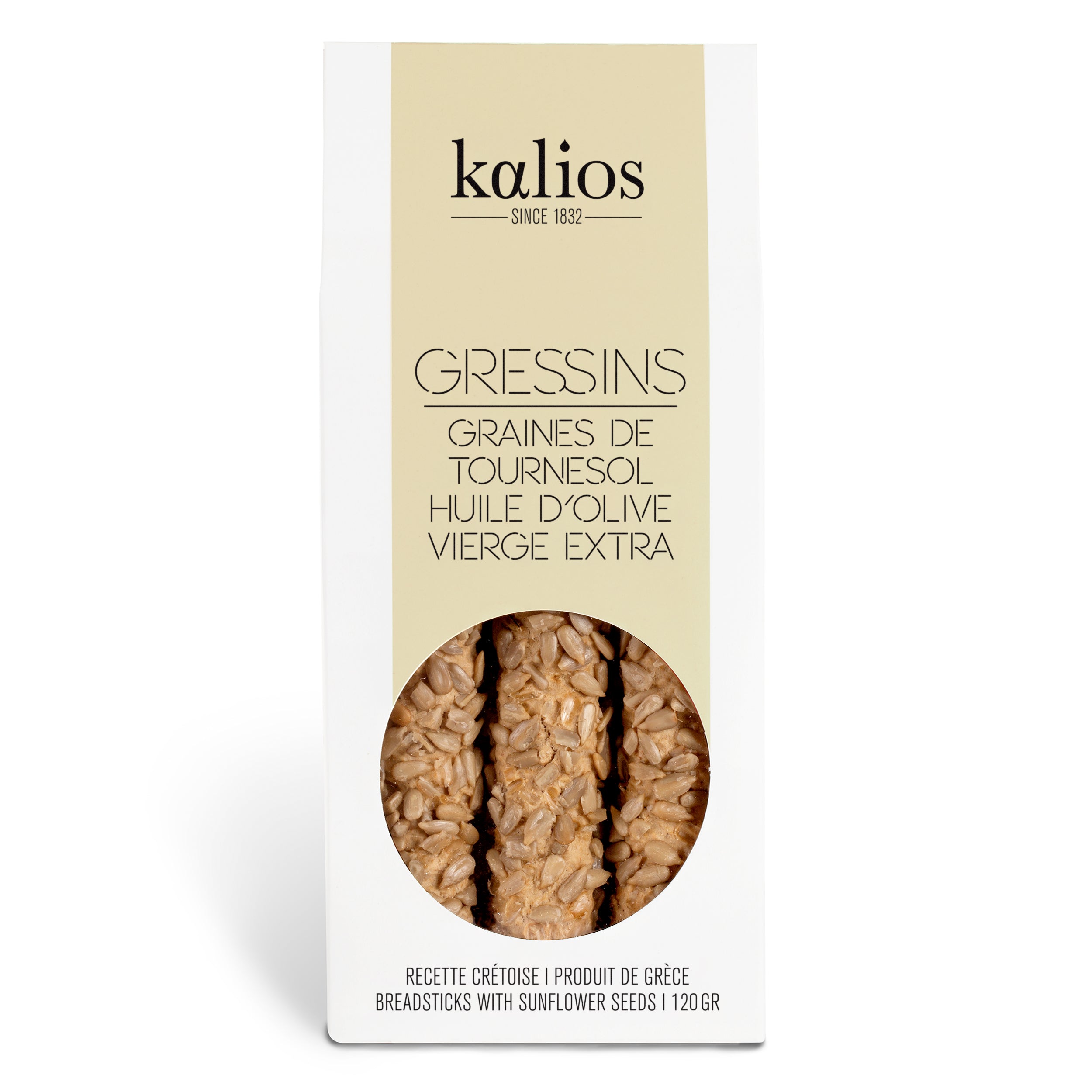 Gressins Kalios Graines de Tournesol – Croquants & Naturels