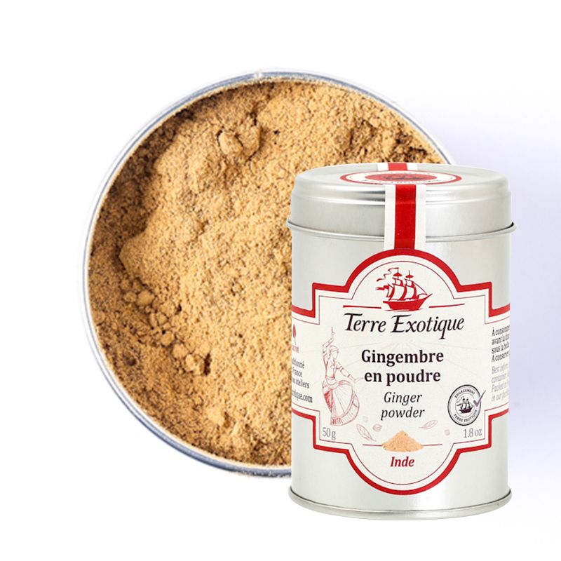 Gingembre en poudre – Terre Exotique | Épice chaude et citronnée