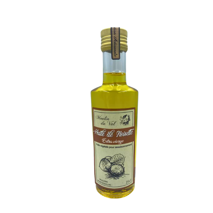 Huile de Noisette Vierge 25 cl – Huile artisanale Moulin du Val