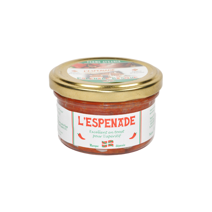 L’Espenade – 90 g – Ferme Atxania  Tartinade basque au jambon de Bayonne & piment d’Espelette