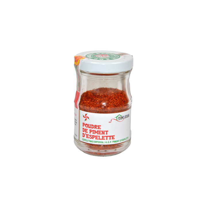 Poudre de Piment d’Espelette AOP – Ferme Atxania  Épice du Pays Basque