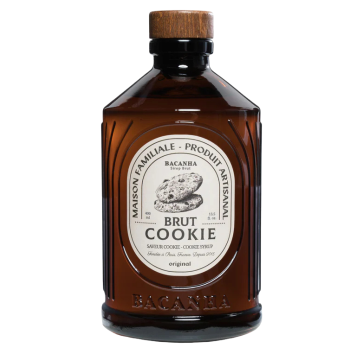Sirop Cookie Brut – Bacanha | Sirop gourmand pour cafés et lattés 400 ml